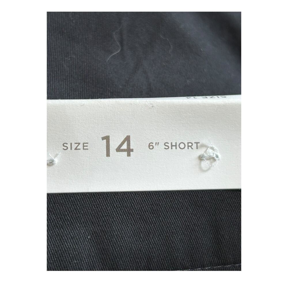 Ann Taylor Loft Shorts Size 14 Black 6" Short Inseam Casual Everyday Chinos - Picture 5 of 12